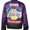 Kuhlman Los Angeles Lakers Championship Leather Jacket Back