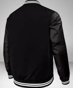 Leannon Los Angeles Lakers Black Wool Varsity Jacket Back