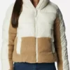 Lexi SkyMed White Puffer Sherpa Jacket For Sale