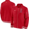 Los Angeles Angels Bomber Full Zipper Red Jacket
