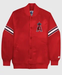 Los Angeles Angels Bomber Starter Red Jacket