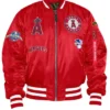 Los Angeles Angels Ma-1 Bomber Red Jacket