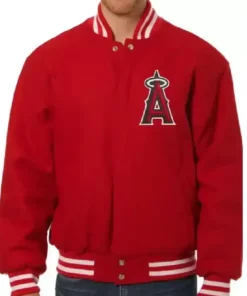 Los Angeles Angels Wool Varsity Red Jacket