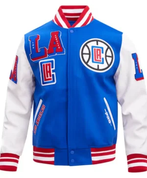 Los Angeles Clippers Blue Wool Varsity Jacket