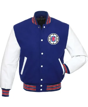 Los Angeles Clippers Full Snap Wool Varsity Jacket