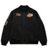 Los Angeles Lakers Black Bomber Zipper Jacket