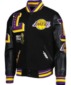 Los Angeles Lakers Black Wool Varsity Jacket