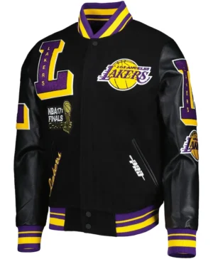 Los Angeles Lakers Black Wool Varsity Jacket