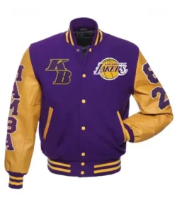 Los Angeles Lakers Purple Wool Varsity Jacket