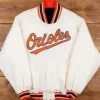 MLB Baltimore Orioles Baseball White Jacket