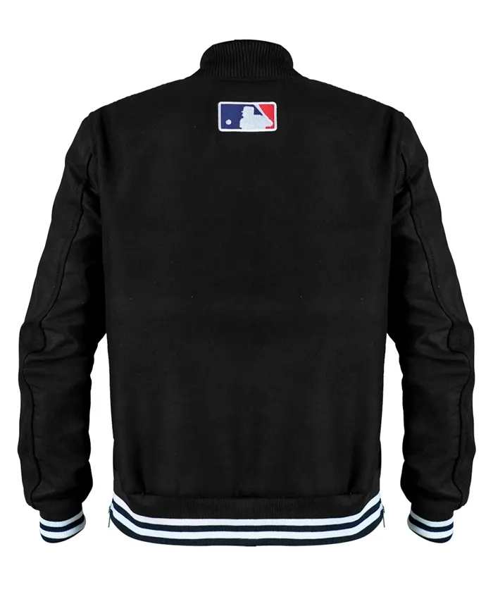 MLB Baltimore Orioles Black Polyester Bomber Jacket