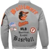 MLB Baltimore Orioles Classic Retro Men’s Rib Satin Jacket