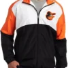 MLB Baltimore Orioles Zipper Team Logo Windbreaker Jacket