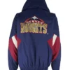 Mae Roberts Denver Nuggets Vintage Bomber Pullover Jacket Back