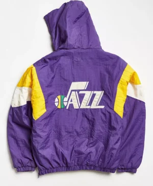 Margarete Utah Jazz Starter Pullover Vintage Jacket Back