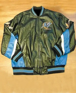 Melyna Washington Wizards Vintage Leather Bomber Jacket