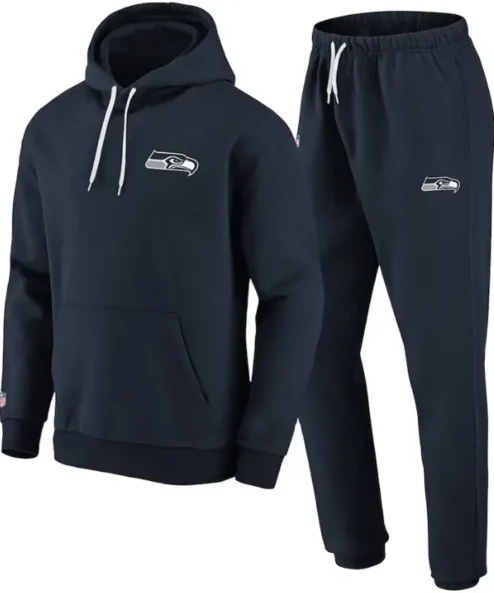 Mens Fleece Seattle Seahawks Blue Tracksuit