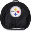 Men's Pittsburgh Steelers Black New Era x Alpha Jacket