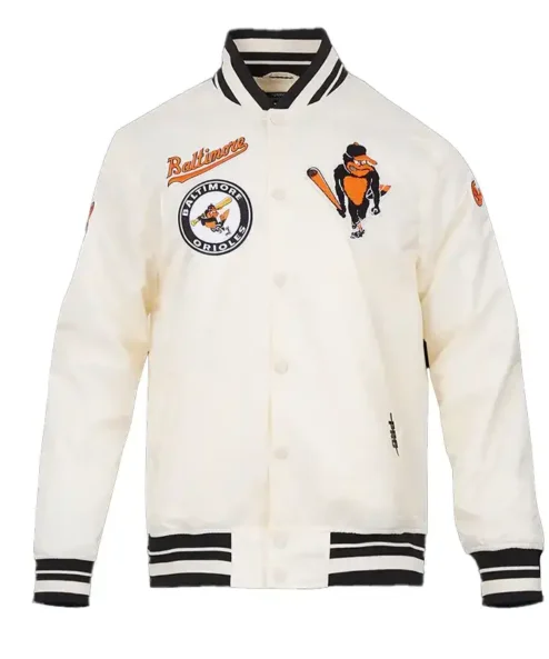 Mens Pro Standard MLB Baltimore Orioles Satin Jacket