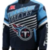 Men's Tennessee Titans Blue Cotton Twill Snap Jacket