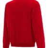 Miami Heat Red Bomber Full Zip Jacket Back