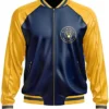 Milwaukee Brewers Leather Zipper Varsity Jacket