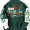 Milwaukee Bucks Championship Suede Varsity Jacket Back