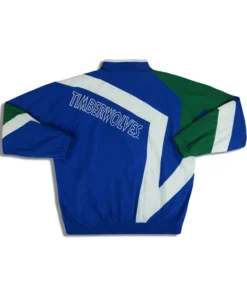 Minnesota Timberwolves Starter Full Zip Bomber Jacket Back
