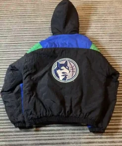 Minnesota Timberwolves Vintage Starter Hooded Jacket Back