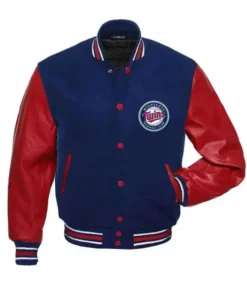 Minnesota Twins Varsity Red And Blue Wool Jacket