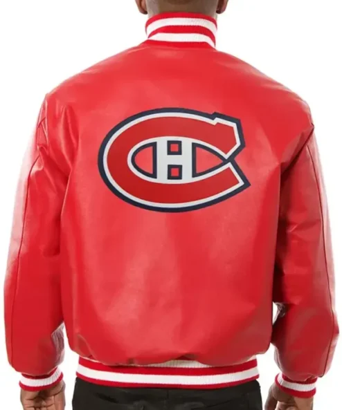 Montreal Canadiens Red Letterman Varsity Jacket