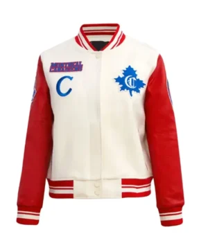 Montreal Canadiens Retro Classic Rib Letterman Varsity Jacket