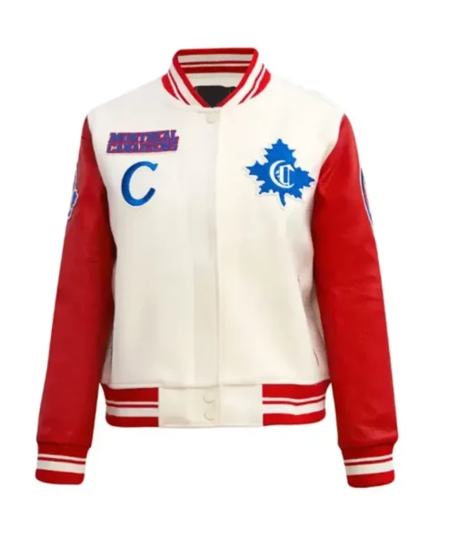 Montreal Canadiens Retro Classic Rib Letterman Varsity Jacket