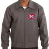 Montreal Canadiens Workwear Cotton Charcoal Zip-Up Jacket