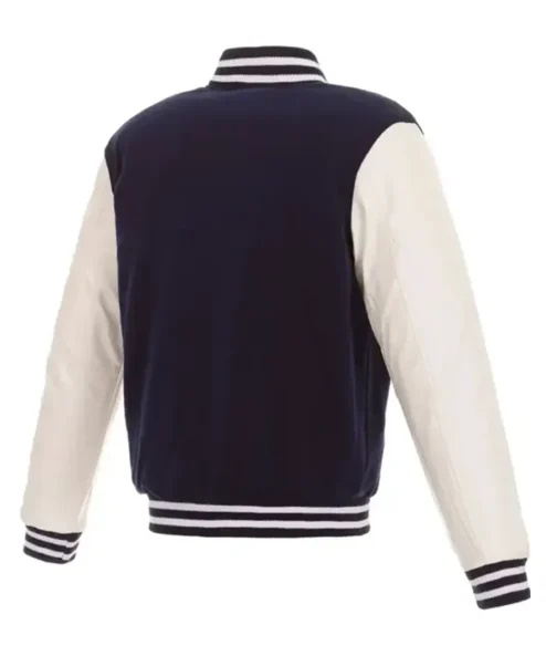 Morton Florida Panthers Navy And White Varsity Jacket