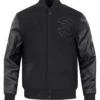 NBA Atlanta Hawks Black Wool Varsity Jacket​