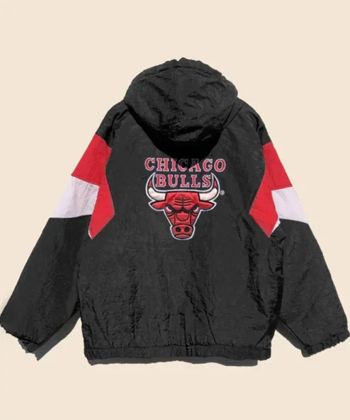 NBA Chicago Bulls 90s Starter Pullover Jacket Back