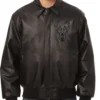 NBA Milwaukee Bucks Leather Black Bomber Jacket