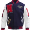 NBA New Orleans Pelicans Letterman Varsity Wool Jacket