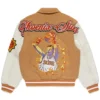 NBA Phoenix Suns Full Snap Varsity Letterman Jacket Back