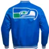 NFL Seattle Seahawks Vintage Satin Classic Rib Jacket