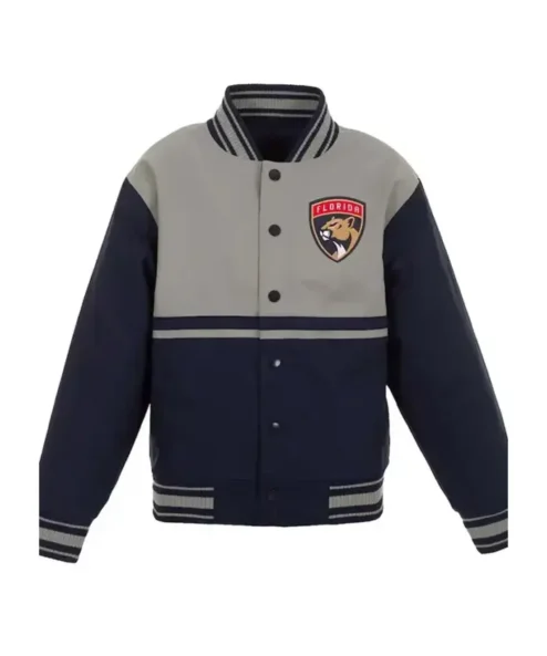 NHL Florida Panthers Youth Poly-Twill Varsity Jacket