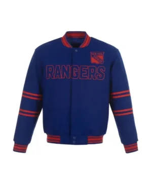 NHL New York Rangers Wool Blue Jacket