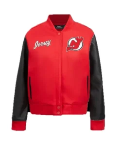 New Jersey Devils Full Snap Wool Varsity Jacket