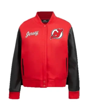 New Jersey Devils Full Snap Wool Varsity Jacket