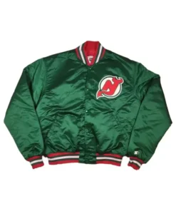 New Jersey Devils Green Varsity Jacket