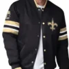 New Orleans Saints Cartwright Black Satin Jacket