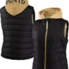 New Orleans Saints Puffer Black Vest