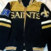 New Orleans Saints Suede Leather Bomber Jacket