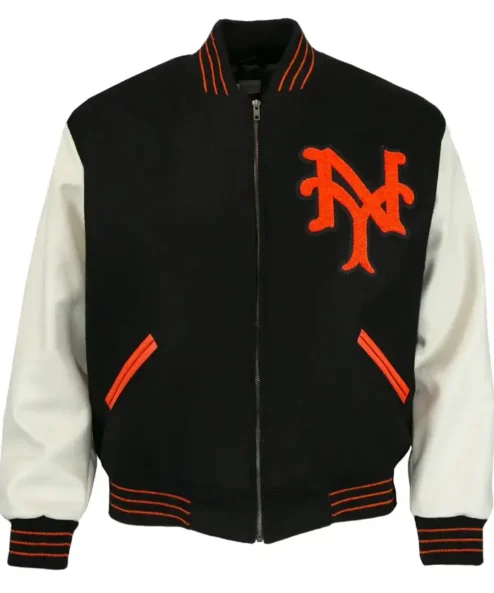 New York Giants 1951 Black Wool Varsity Jacket